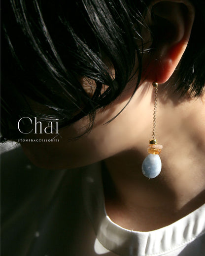Grace Pierce ＆ Earring | アクアマリン