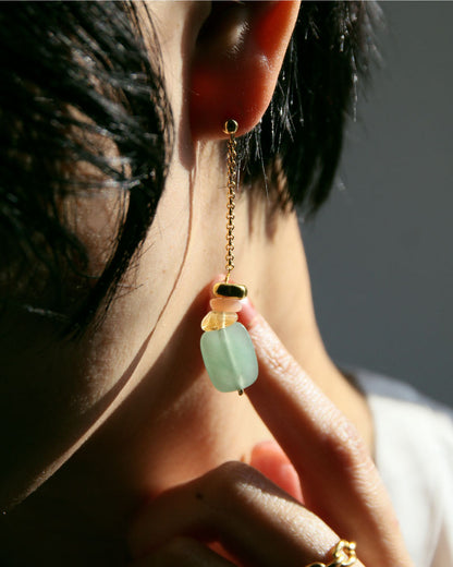 Grace Pierce ＆ Earring | グリーンアベンチュリン