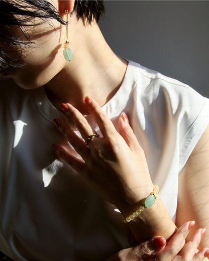 Grace Pierce ＆ Earring | グリーンアベンチュリン