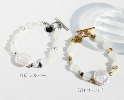 バロックパール 白水晶 ブレスレット