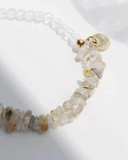 ルチルクォーツ 水晶 ブレスレット