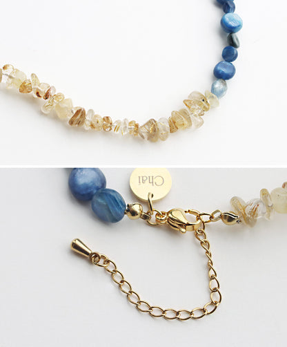 カイヤナイト ルチルクォーツ ブレスレット