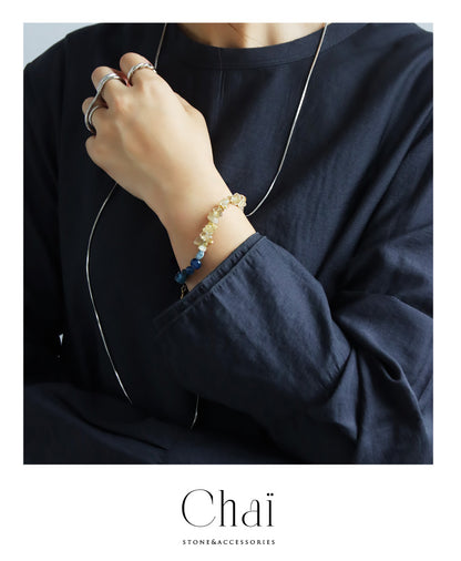 カイヤナイト ルチルクォーツ ブレスレット