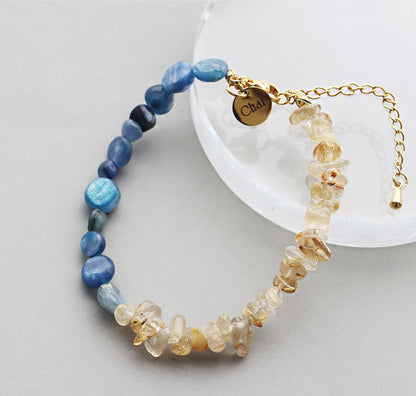 カイヤナイト ルチルクォーツ ブレスレット