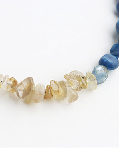 カイヤナイト ルチルクォーツ ブレスレット