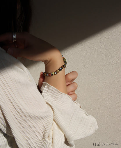 ブレスレット ユナカイト ヘマタイト