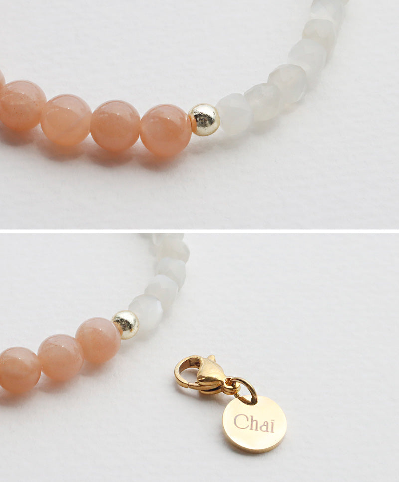 サンストーン ムーンストーン ブレスレット【ヒーリング/行動力】
