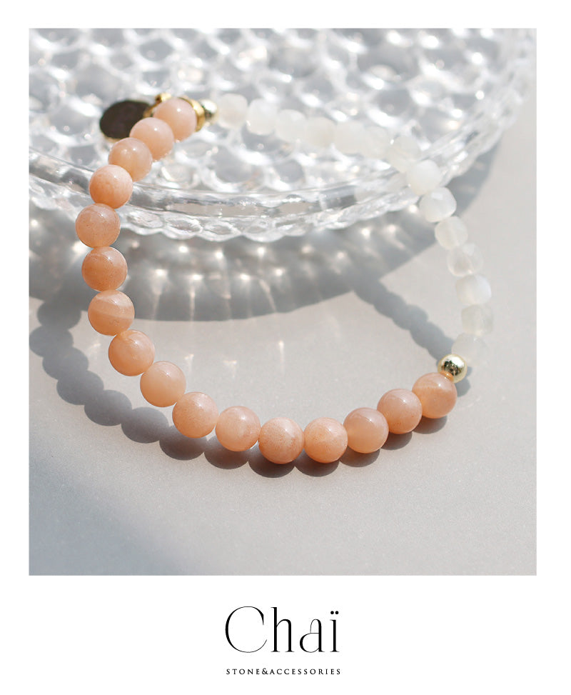 サンストーン ムーンストーン ブレスレット【ヒーリング/行動力】