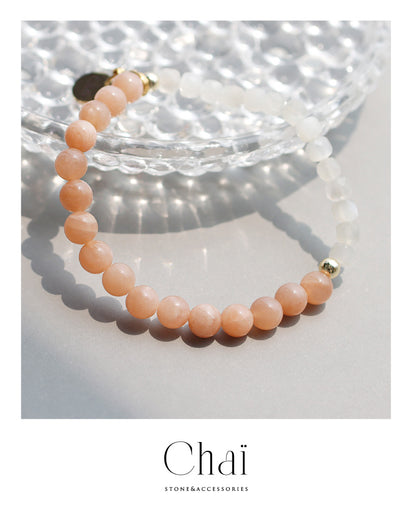 サンストーン ムーンストーン ブレスレット【ヒーリング/行動力】