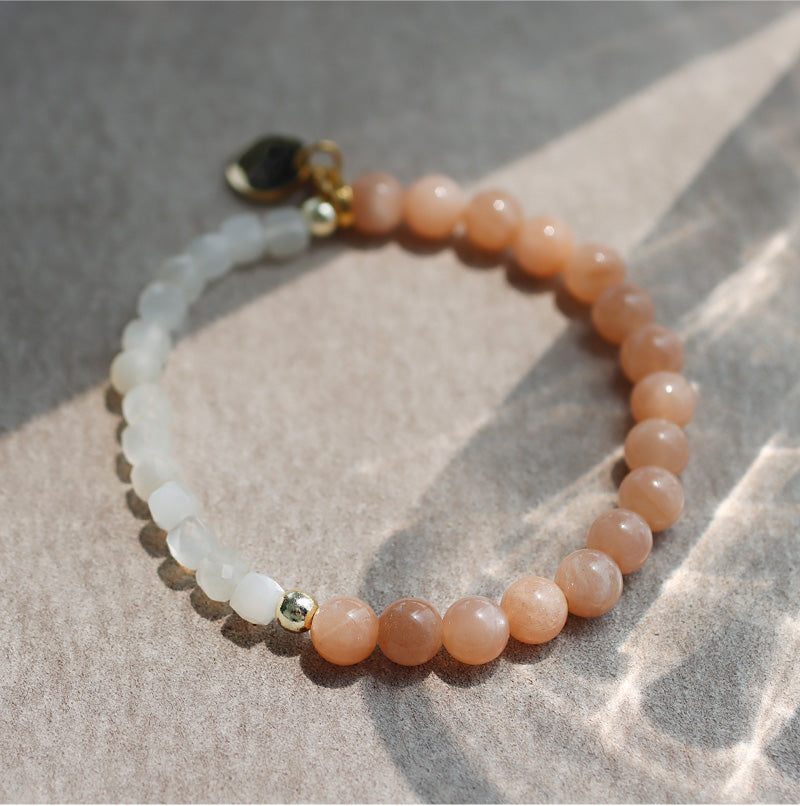 サンストーン ムーンストーン ブレスレット【ヒーリング/行動力】