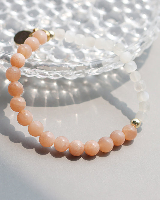 サンストーン ムーンストーン ブレスレット【ヒーリング/行動力】