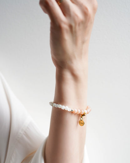 サンストーン ムーンストーン ブレスレット【ヒーリング/行動力】