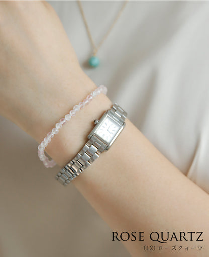 天然石ビーズ ゴムブレスレット