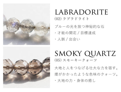 天然石ビーズ ゴムブレスレット