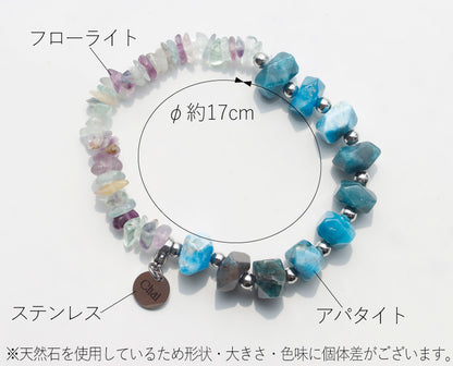 アパタイト フローライト ブレスレット【学習/仕事の効率化】