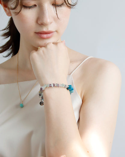 アパタイト フローライト ブレスレット【学習/仕事の効率化】