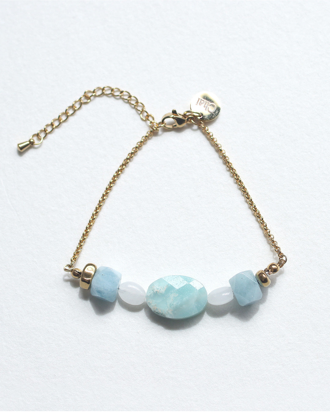 【2026NEW】Grâce Bracelet |  アマゾナイト×白翡翠