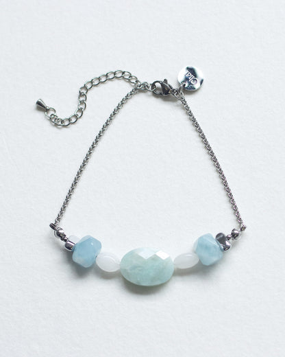 【2026NEW】Grâce Bracelet |  アマゾナイト×白翡翠