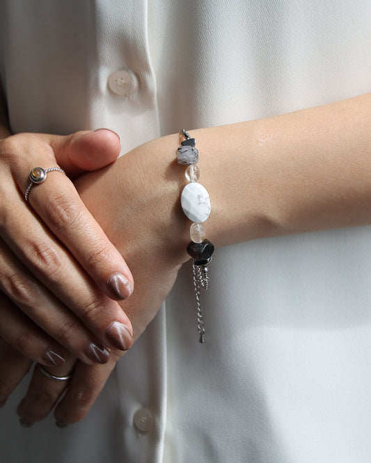 【2026NEW】Grâce Bracelet | ハウライト×ルチルクォーツ