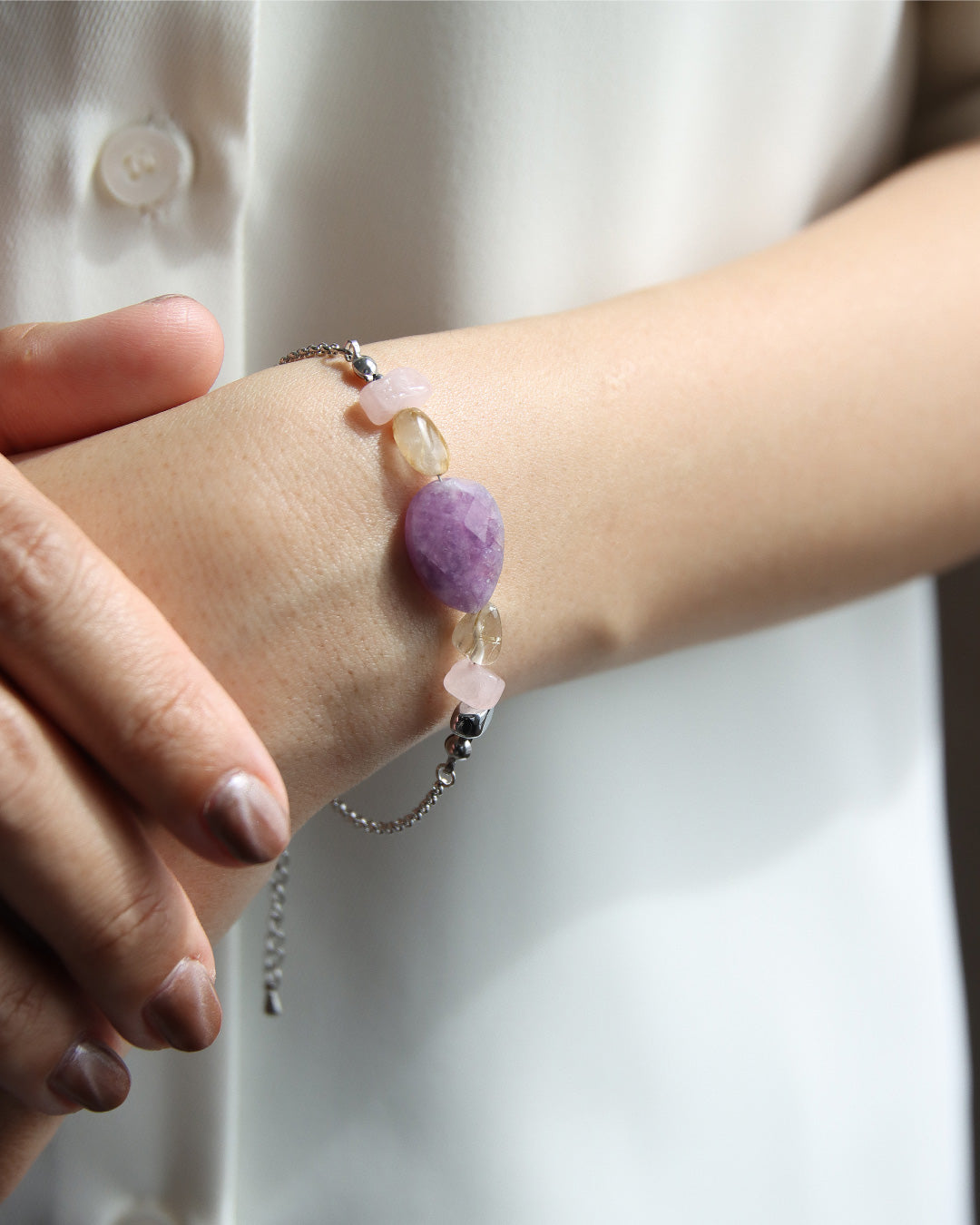 【2026NEW】Grâce Bracelet | アメジスト×ルチルクォーツ