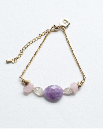 【2026NEW】Grâce Bracelet | アメジスト×ルチルクォーツ