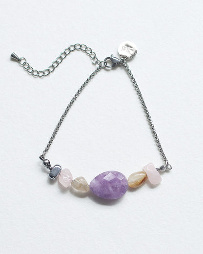 【2026NEW】Grâce Bracelet | アメジスト×ルチルクォーツ