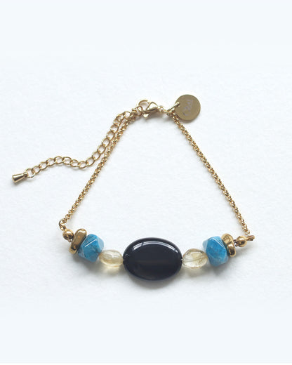 【2026NEW】Grâce Bracelet | オニキス×ルチルクォーツ