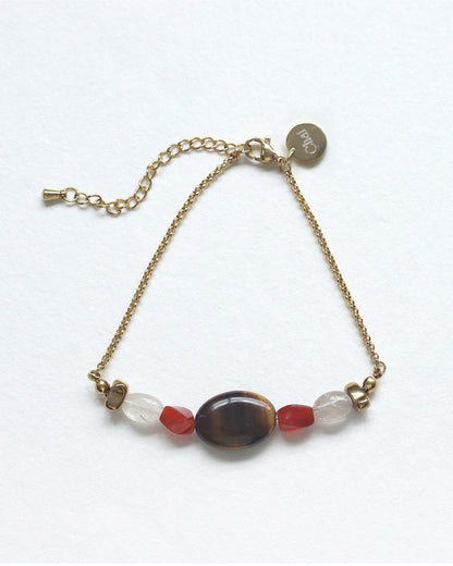 【2026NEW】Grâce Bracelet | タイガーアイ×ガーネット