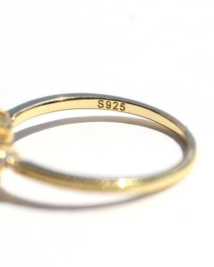 Crystal square ring | 水晶 リング