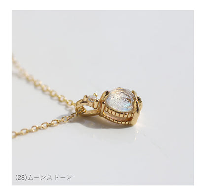 天然石一粒ネックレス