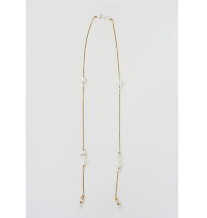 淡水パール クリスタル 眼鏡チェーン