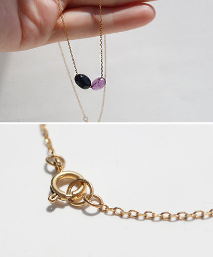 オニキス アメジスト ネックレス