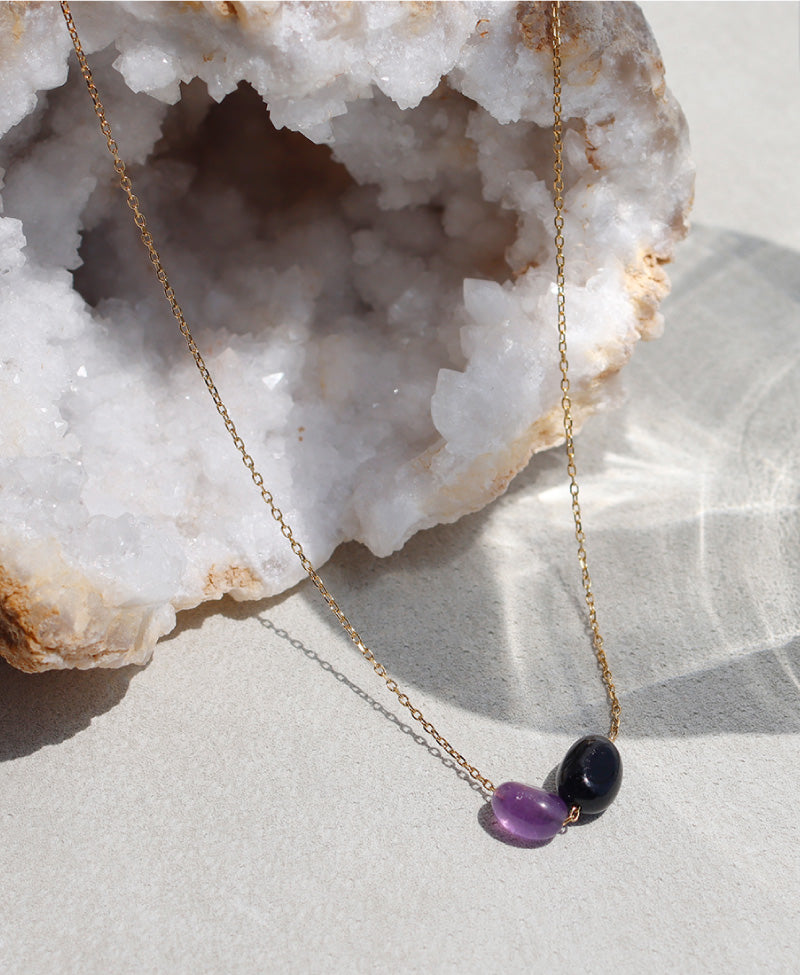 オニキス アメジスト ネックレス