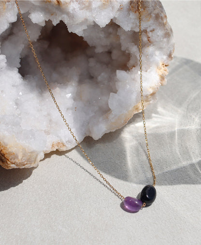 オニキス アメジスト ネックレス