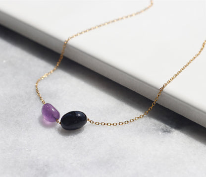 オニキス アメジスト ネックレス