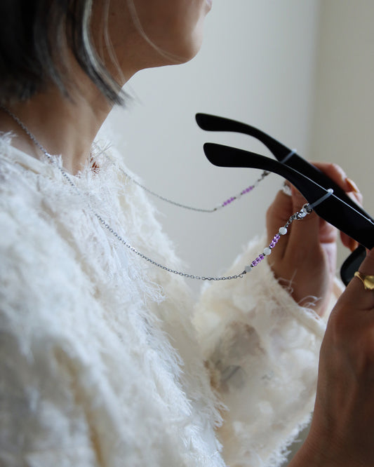 天然石 眼鏡チェーン