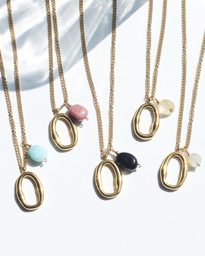 天然石 2way メガネホルダー ネックレス