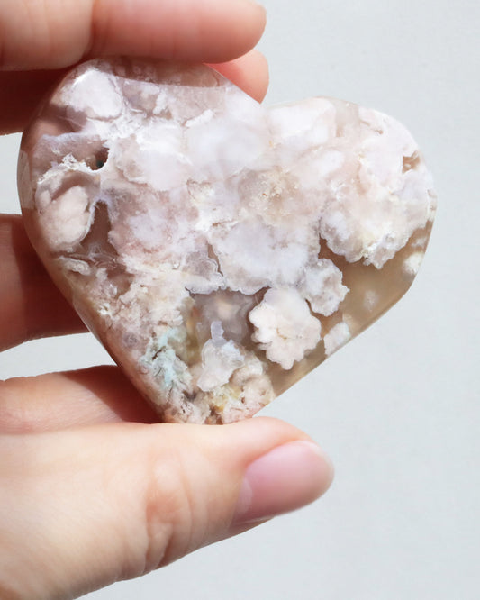 チェリーブロッサムアゲート　ハートストーン