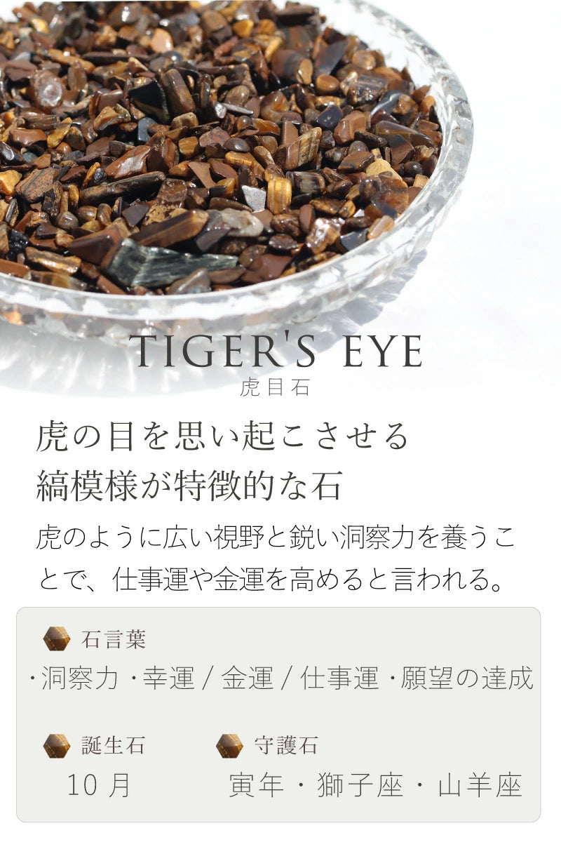 揺らがないもの |  タイガーアイさざれ石