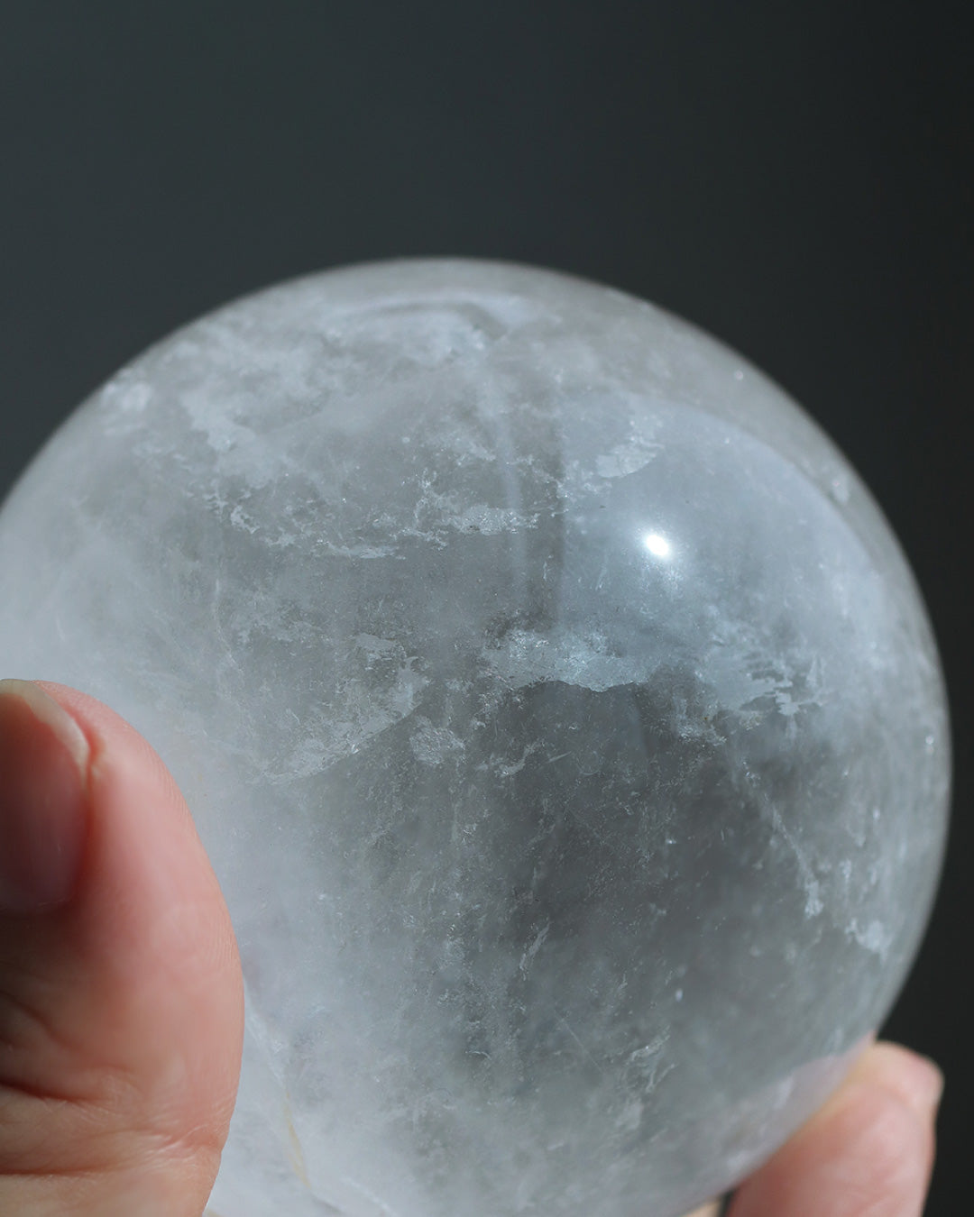 天然水晶玉 直径74mm
