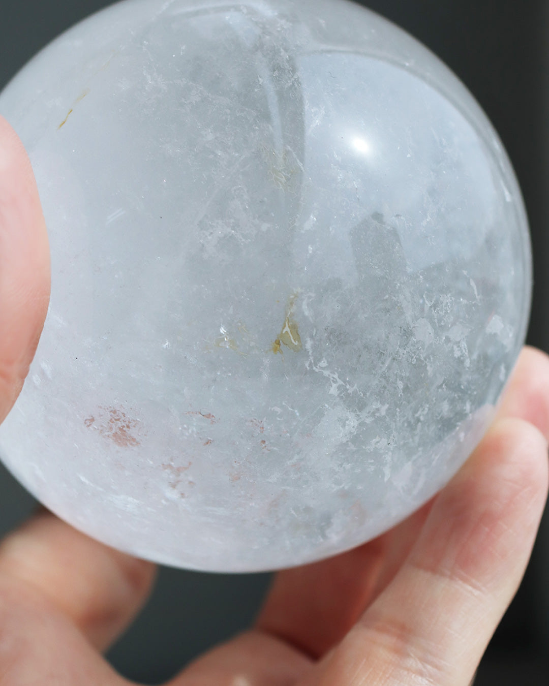 天然水晶玉 直径74mm