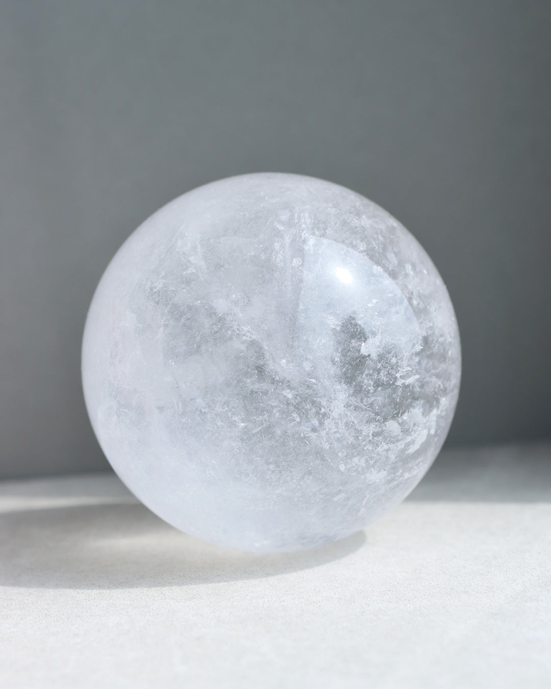 天然水晶玉 直径74mm