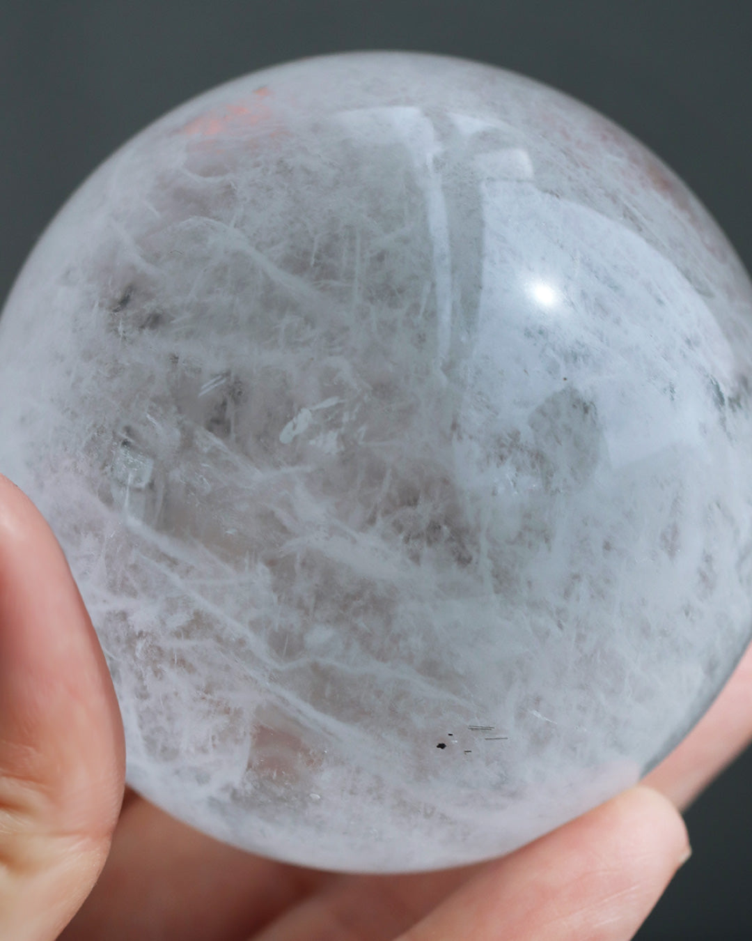 天然水晶玉 直径67mm