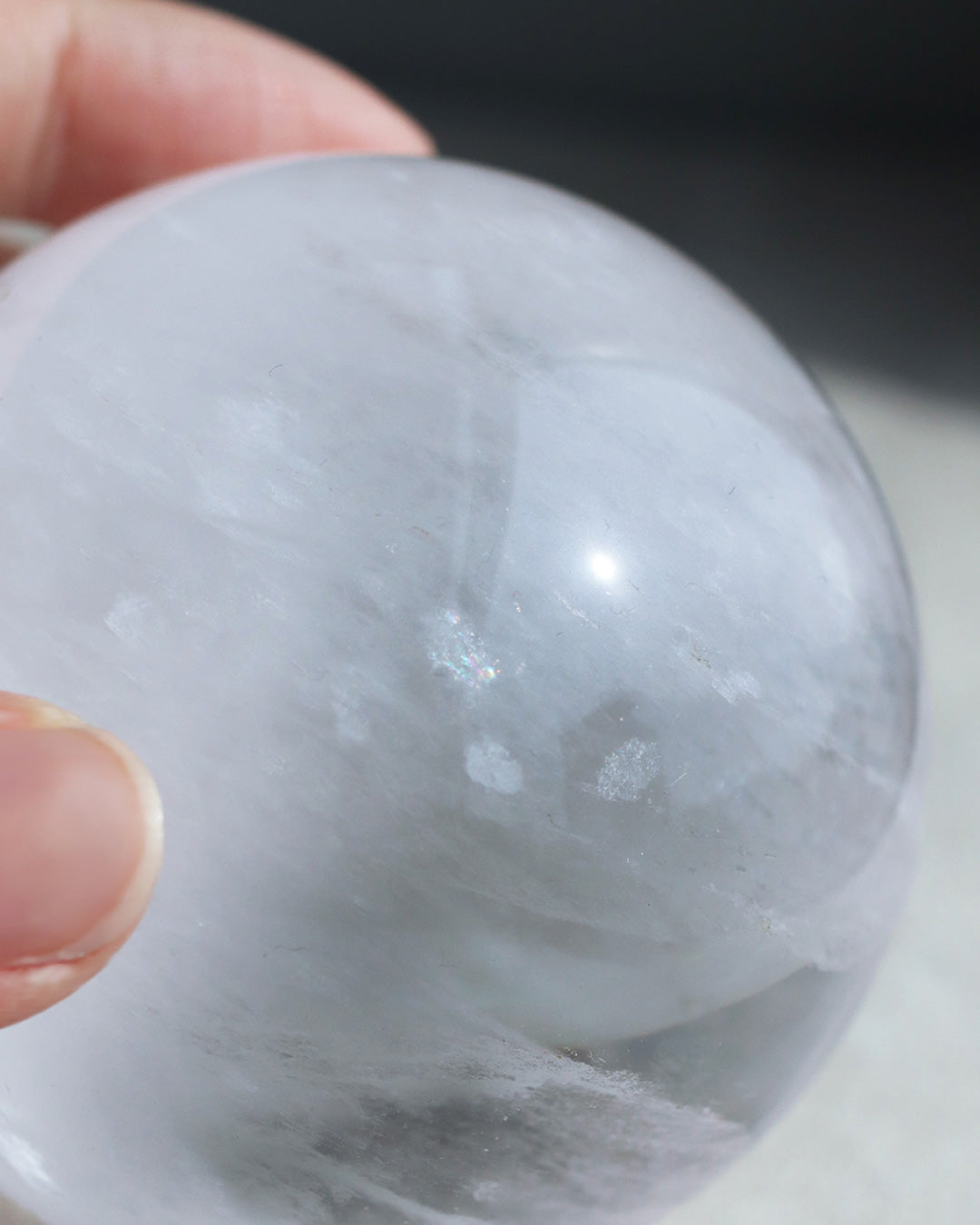 天然水晶玉 直径67mm