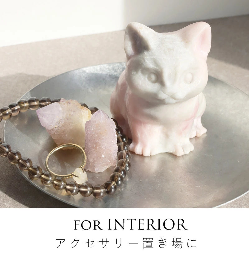 天然ピンクオパール ねこストーン