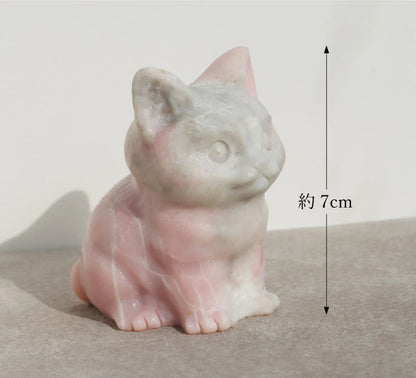 天然ピンクオパール ねこストーン