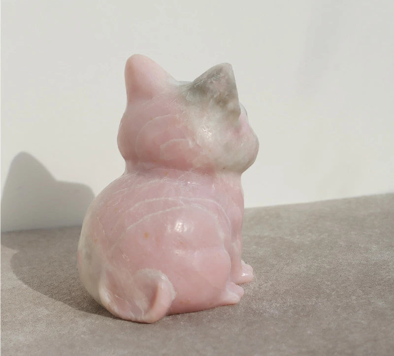天然ピンクオパール ねこストーン