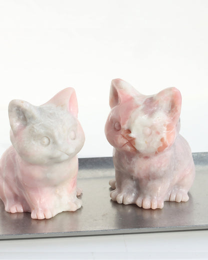 天然ピンクオパール ねこストーン