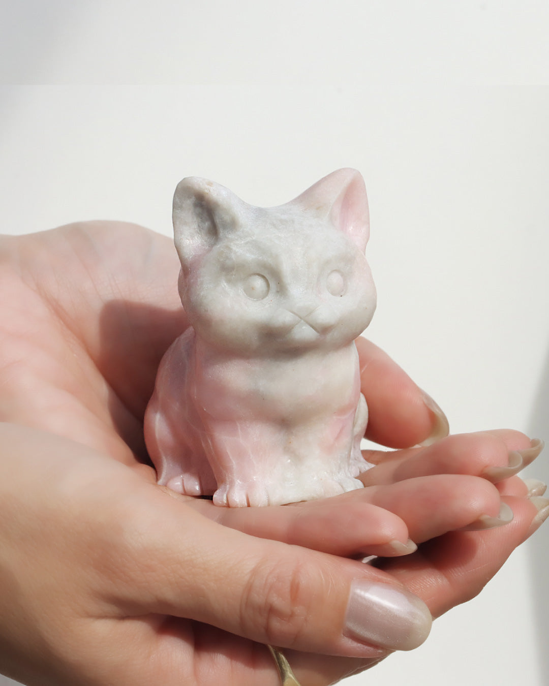 天然ピンクオパール ねこストーン