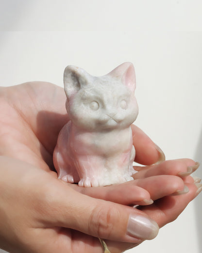 天然ピンクオパール ねこストーン